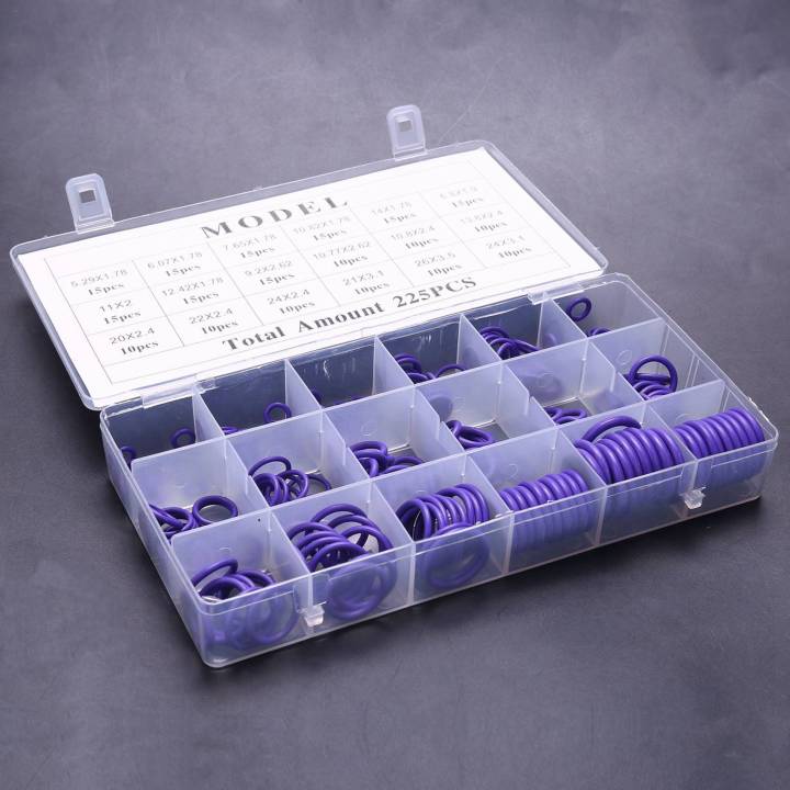 NXFDSIOZ%20450Pcs%20Seal%20O-Ring%20R22%20R134A%20Air%20Conditioning%20O-Ring%20Rubber%20Washer%20Assortment%20Pl%20Car%20Accessories%20-%20Image%207