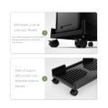 ORICO CPB3 Mobile Adjustable Computer Tower Holder Computer CPU Stand Cart with Braking Lock Wheels Stand For PC Computer Cases. 