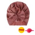 I LOVE DADDY&MUMMY Buy 1 Get 1 Gift Flower Baby Girl Headband With Bonnet Cap Soft Cotton Kids Turban Toddler Hair Band Headbands For Girls Baby Hair Accessories. 