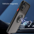Lenuo Anti-fall Fashion Protective Phone Case For Apple iPhone 12 Mini Casing Multifunction Car Magnetic Shockproof With Ring Stand Back Cover. 