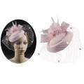 Fascinators Hats Pillbox Hat Cocktail Tea Party Headwear with Veil for Girls and Women. 