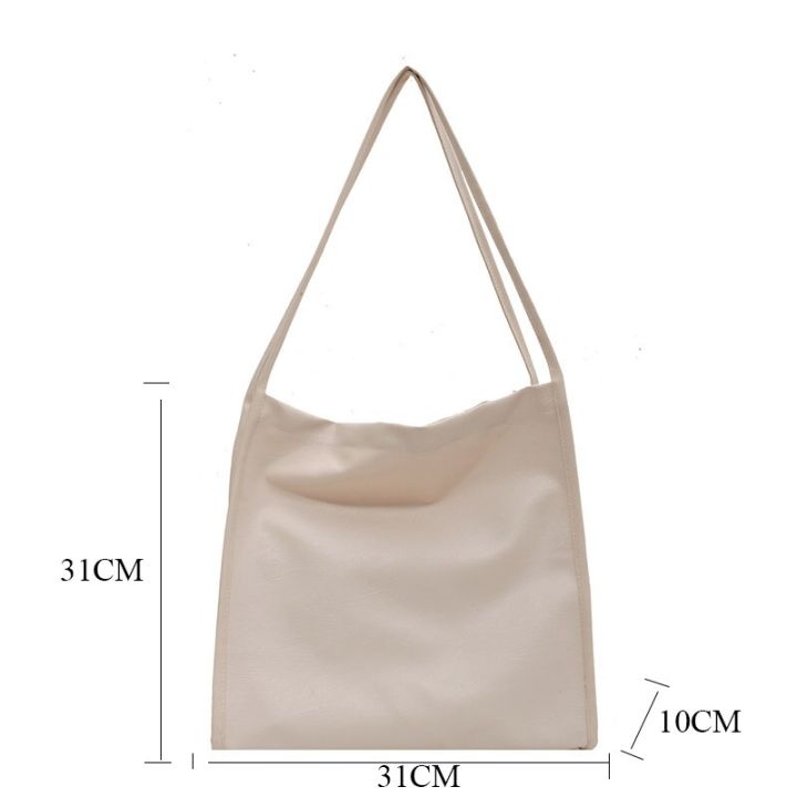 2022%20New%20Large%20Capacity%20Simple%20Pure%20Color%20Soft%20Tote%20Bags%20Leisure%20Korean%20Style%20Daily%20Students%20Bags%20Handbag%20Women's%20Leather%20Bags%20-%20Image%208