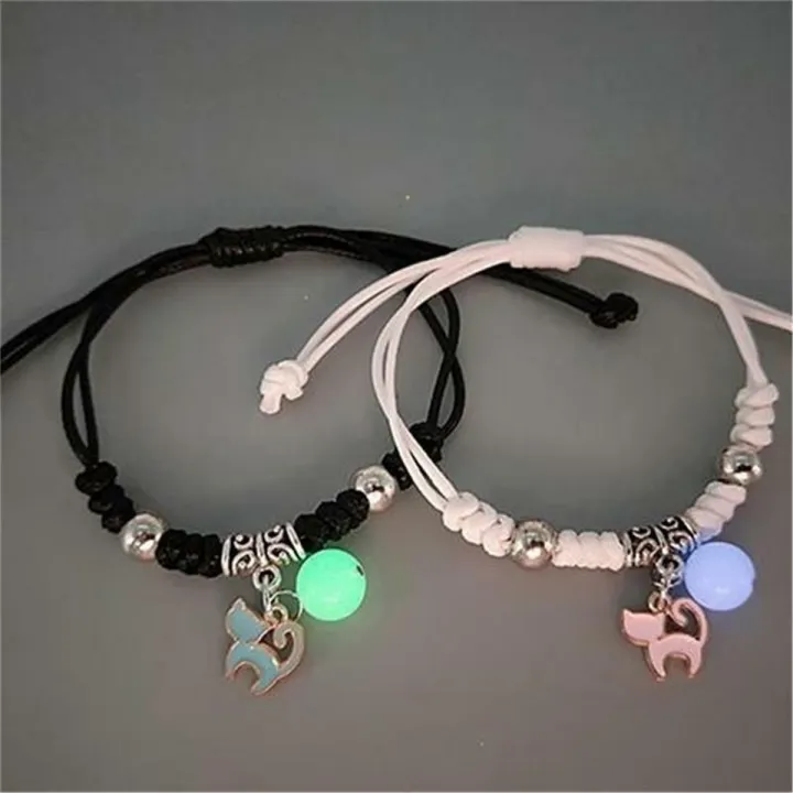 Fashion%20Luminous%20Beads%20Star%20Couple%20Bracelet%20For%20Women%20Men%20Charm%20Cat%20Flower%20Heart%20Key%20Lock%20Cross%20Matching%20Friend%20Bracelet%20Jewelry%20-%20Image%203