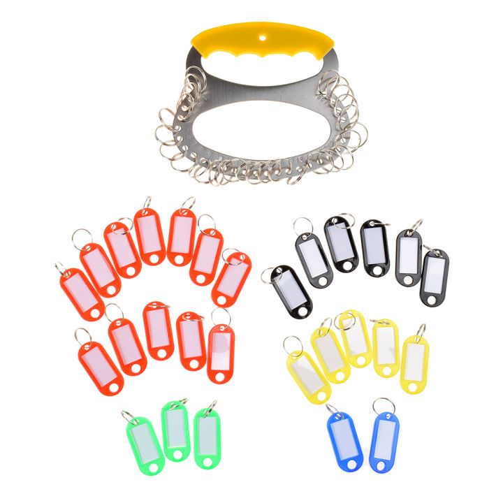 Key Management Key Organizer Key Chains Holder Keychain with 28 Key Label