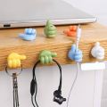 1 Pcs Self-Adhesive Thumb Up Cable Clip Key Hook Wall Hangers Earphone Cable Organizer Holder Desktop Cord Wire Clips Keeper Multi-Function.
