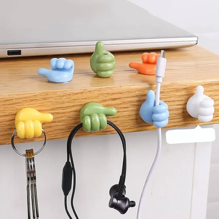 1%20Pcs%20Self-Adhesive%20Thumb%20Up%20Cable%20Clip%20Key%20Hook%20Wall%20Hangers%20Earphone%20Cable%20Organizer%20Holder%20Desktop%20Cord%20Wire%20Clips%20Keeper%20Multi-Function%20-%20Image%203