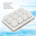 12 Key Mechanical Gaming Keyboard One Handed USB Mini Macro LED Keypad. 
