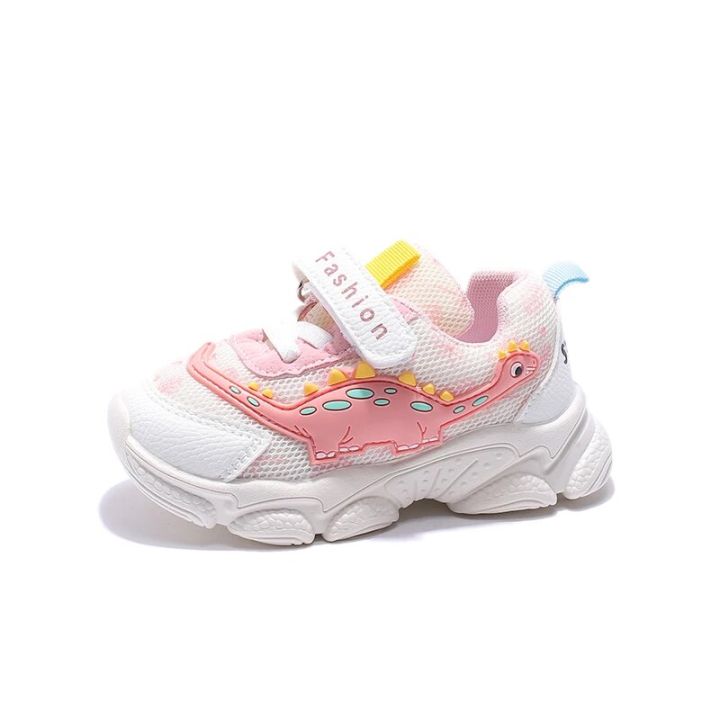 Children's Casual Sports Shoes Breathable Mesh Velcro Elastic Strap Colour Block Anti-slip Running Sneakers Daily Kids Sneakers