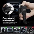 GETIHU Car Holder in Car Metal Gravity Air Vent Clip Mount No Magnetic Phone Holder For SmartPhone Stand Mobile Support Mount. 