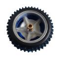 85 Mm Rubber Spiked Tires Wheel With Hex Coupling Coupler (2 Set). 