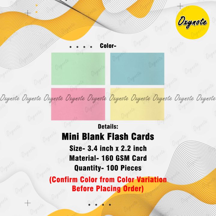 100%20Pieces%20(3.4%20inch%20x%202.2%20inch)%20Mini%20Blank%20Index%20Flash%20Cards,%20DIY%20graffiti%20word%20cards,%20Small%20memo%20pad%20blocks,%20Memorandum%20note%20-%20Image%202