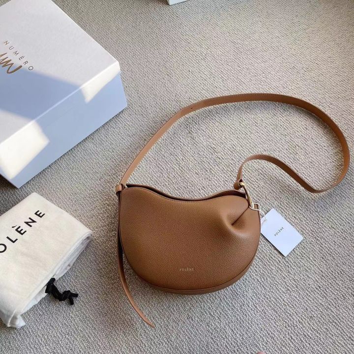 2023%20Niche%20design%20polene%20Tonca%20ladies%20cowhide%20simple%20commuter%20all-match%20one-shoulder%20Messenger%20pea%20bag%20messenger%20bag%20-%20Image%205
