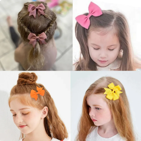 10Pcs/Set%20Ribbon%20Bowknot%20Hair%20Clips%20For%20Girls%20Handmade%20Cute%20Bows%20Hairpin%20Barrettes%20Headwear%20Kids%20Hair%20Accessories%20-%20Image%205