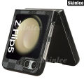 Phone case For Samsung Galaxy Z Flip5 Back cover Canvas Plaid Cowhide Texture Design for For Samsung ZFlip 5 Cover cases.