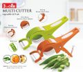 Multi Cutter With Peeler For Vegetable And Fruit Extra Sharp Stainless Steel - Vegetable Cutter. 