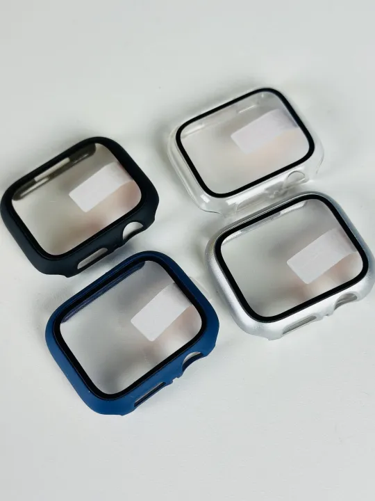 Premium%2045mm%20Tempered%20Glass%20Watch%20Case%20for%20Smartwatches%20-%20Black/Blue/White%20-%20Image%202