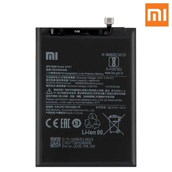 Mobile%20Battery%20For%20BN-51%20For%20Redm.i%208/8A%20(Lithium-ion%20Polymer%20Battery)%20-%20Image%204