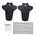 2Pcs Mountain Bike , Front and Rear Mud Guard, Adjustable Fenders Fits 26 Inch, 27.5 Inch, 29 Inch Size Bike.