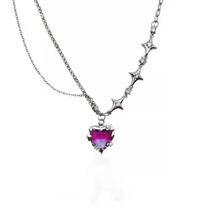 Kpop%20Vintage%20Goth%20%20Heart%20Pendant%20Choker%20Clavicle%20Chain%20Necklace%20for%20Women%20Girl%20Punk%20Grunge%20Collars%20Wedding%20Aesthetic%20Jewelry%20-%20Image%203