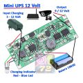 DC 3.7V to 12V Boost Converter Mini UPS Circuit 5V Charging Module for 18650 Lithium Battery UPS Voltage Converter Protection for Onu Router. 