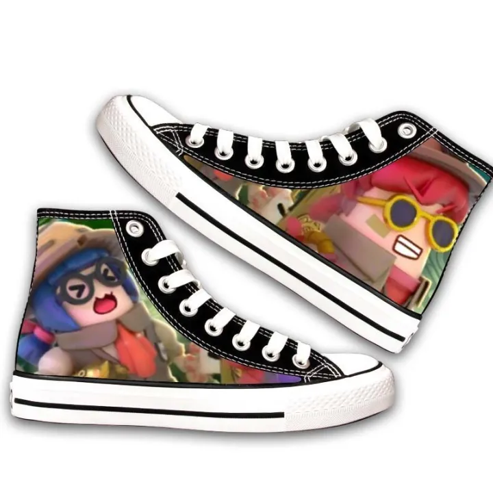 Sausage%20Party%20Surrounding%20the%20Game%20High-Top%20Canvas%20Shoes%20Male%20and%20Female%20Primary%20and%20Secondary%20School%20Students%20Eat%20Chicken%20Cute%20Graffiti%20Stylish%20Sneaker%20-%20Image%205