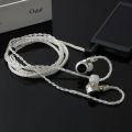 Jcally Jc08s 5n 8 Core Silver Plated Hifi Upgrade Cable With Mic 3.5mm Plug Mmcx/2pin 0.78 For Tfz Cca C12 Zst X Edx Zsx. 