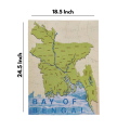 Educational Bangladesh Map Puzzle – Learning Toy for Kids, Students & Schools [Hearts My Country Puzzle]. 
