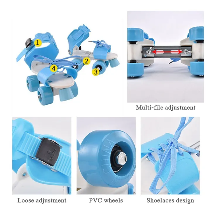 Adjustable%20Size%20Children%20Roller%20Skates%20Skating%20Shoes%20Double%20Wheels%20Skates%20-%20Image%202