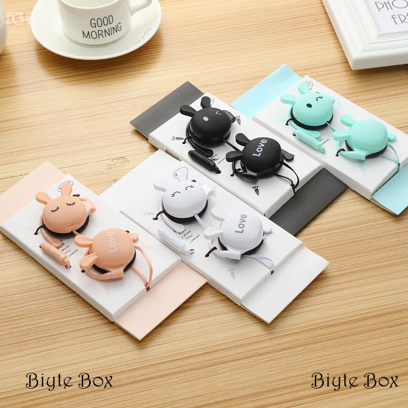 Adorable Rabbit Cartoon Wired Earphones – Love Series, Perfect for ...