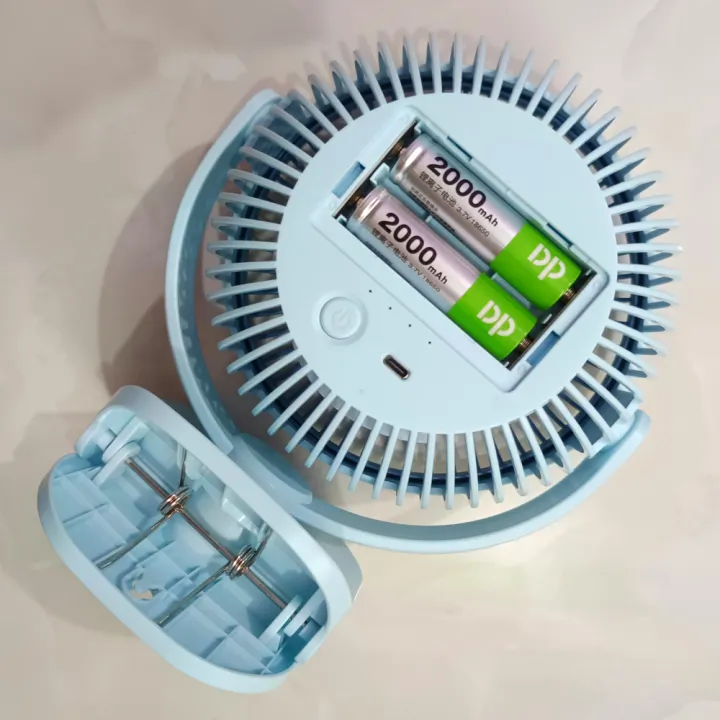 DP-7638%20AC/DC%20Rechargeable%204000mAh%20Battery%20360%C2%B0%20Adjustable%20Desk%20/%20Clip%20Fan%20With%20Night%20Lighting%20Function%20-%20Image%209