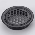Round Ventilation Grille Cabinet Air Vent Hole Grille 35mm 30 Pieces Black for Bathroom Cabinet Wardrobe Shoe Cabinet.