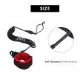 10.6Ft Ankle Leash Surfing Coiled Tpu Paddle Board Foot Leg Rope.