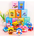 Children's tiny particle building blocks compatible with Lego bricks hot selling cartoon dolls children's puzzle assembly blind box wholesale. 