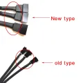 PWM Fan Splitter 4pin Adapter Cable 1 to 1 2 3 4 Computer CPU Fan Splitter PC Fan Extension Power Cable. 
