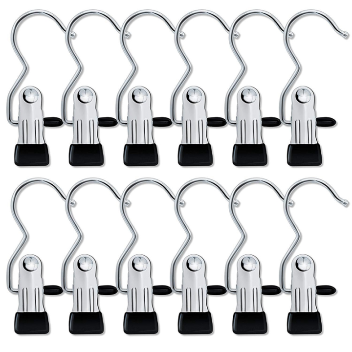 30PCS Legging Organizer for Pants Hangers Space Saving Single Clips