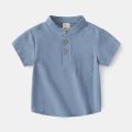 Mandarin Boys Summer Tshirts Fashion Toddler Tees Baby Shirts Cotton Kids Children's Clothes. 