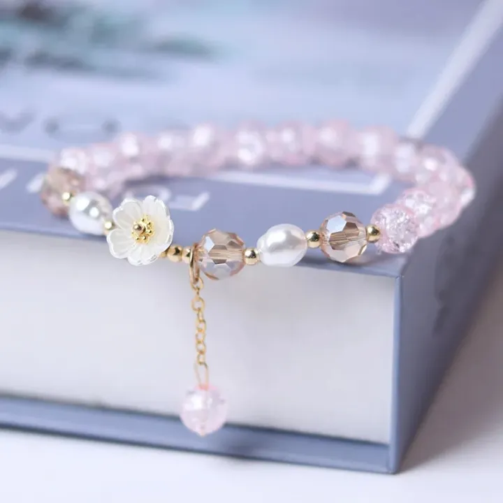 Fashion%20Korean%20White%20Flower%20Purple%20Beaded%20Bracelet%20for%20Women%20Charm%20Crystal%20Beads%20Elastic%20Adjustable%20Bracelet%20Friendship%20Jewelry%20-%20Image%203