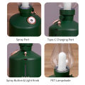 280mL Kerosene Lamp Shaped Humidifier Diffuser With 7-color Light USB Cool Mist Humidifier Desktop Air Humidifier Stepless Dimming 2 Spray Modes. 