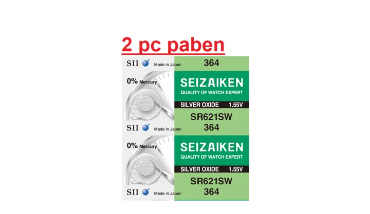 Seizaiken%20364%20Sr621Sw%201.55V%200%25%20Hg%20Silver%20Oxide%20Watch%20Battery%20(2%20Batteries)%20Made%20In%20Japan%20-%20Battery%20-%20Image%202