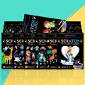Magic Rainbow Color Scratch Painting Card Set Cartoon Coloring Books Drawing Board Kids DIY Educational Toys Children Gifts Toy. 