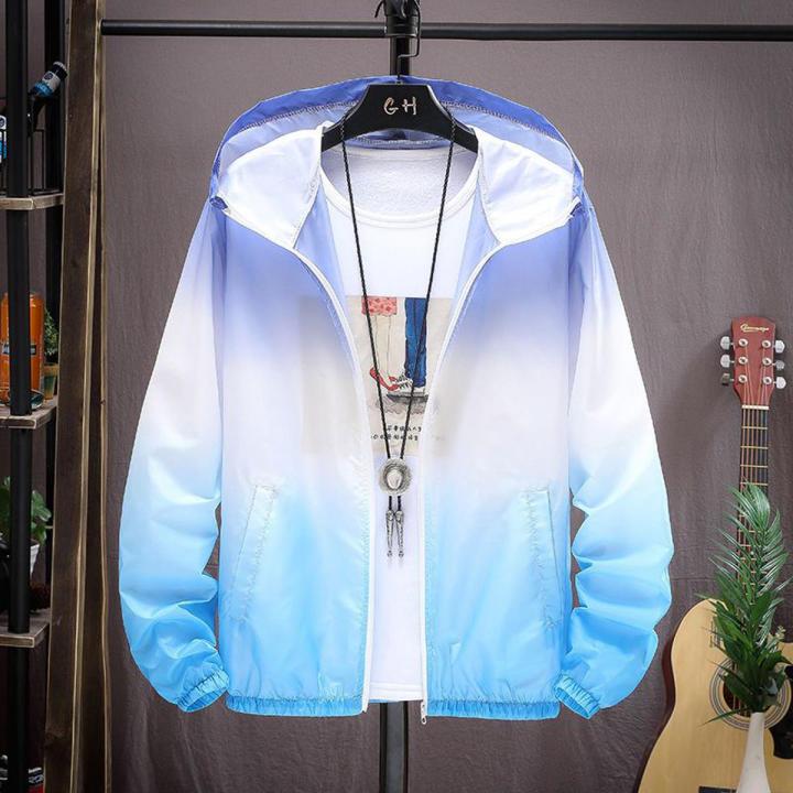 Sun Protection Clothing Men and Women Couple's Ice Silk Cool Wind Shield Coat Summer Ultra-Thin Quick-Drying Sunscreen Coat Air Conditioning Shirt