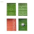 Football Field Carpets Kids Play Nursery Soccer Area Rugs 100x160cm Green. 