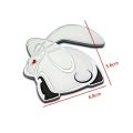 【Mary DAI Store】3D Metal Cute Rabbit Car sticker Emblem Badge Decals Car Styling DIY Accessories for Opel BMW audi.