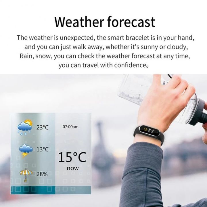 HLstar%C2%AE%20M8%20Smart%20Watch%20Waterproof%20Sport%20Smart%20Band%20Fitness%20Pedometer%20Monitor%20Smart%20Bracelet%200.96"%20Color%20Screen%20Men%20Women%20Smartwatch%20-%20Image%203