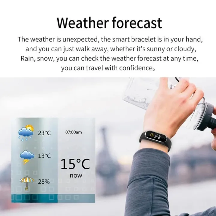 HLstar%C2%AE%20M8%20Smart%20Watch%20Waterproof%20Sport%20Smart%20Band%20Fitness%20Pedometer%20Monitor%20Smart%20Bracelet%200.96"%20Color%20Screen%20Men%20Women%20Smartwatch%20-%20Image%203