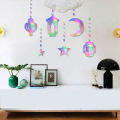 6Pcs/Set Eid Hanging Paper Pendant Ramadan Decoration For Home Festival Party Decor 2024 Ramadan Holiday Gifts. 