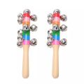 Rattles Musical Toy For Baby Playing Culourful Wooden Rattle Baby Toys.