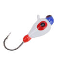 Ice fishing jigs set 5 Pcs Winter Ice Fishing Jigs Kit Hooks Lures for Bass Perch Crappie Micro 5MM Ice Fishing Gear.