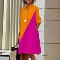 Women Simple Shirt Dress Summer Vintage Elegant Solid Pocket Long Sleeves Midi Dresses Female Turn-down Collar Dresses Vestidos. 