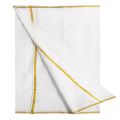 Indispensable -Quality And Durablity -White Colour Lungi For Men 100% Cotton - Lungi- Innovative Preferble - Low Hassle and Maintanance.